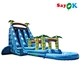 Inflatable slide with pool